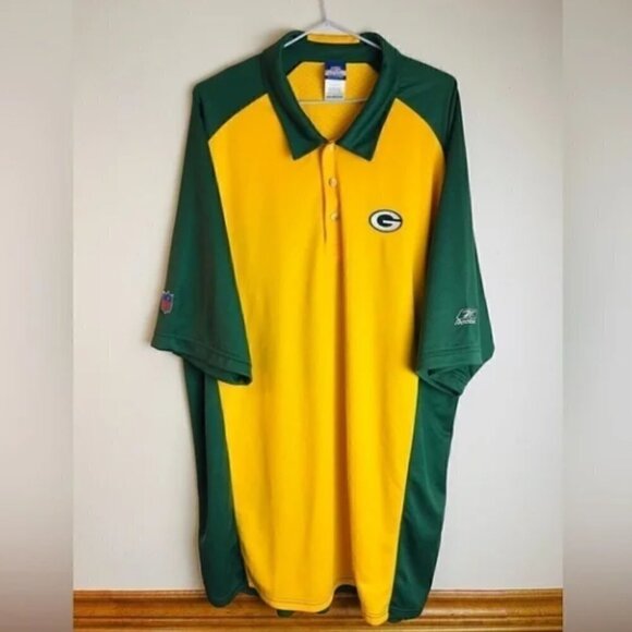 REEBOK NFL Green Bay packers polo shirt men size XXL - Picture 1 of 3